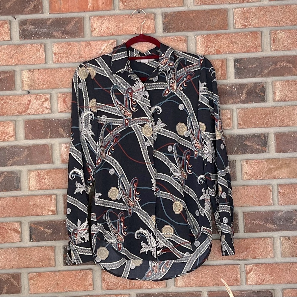 H&M Paisley Top
